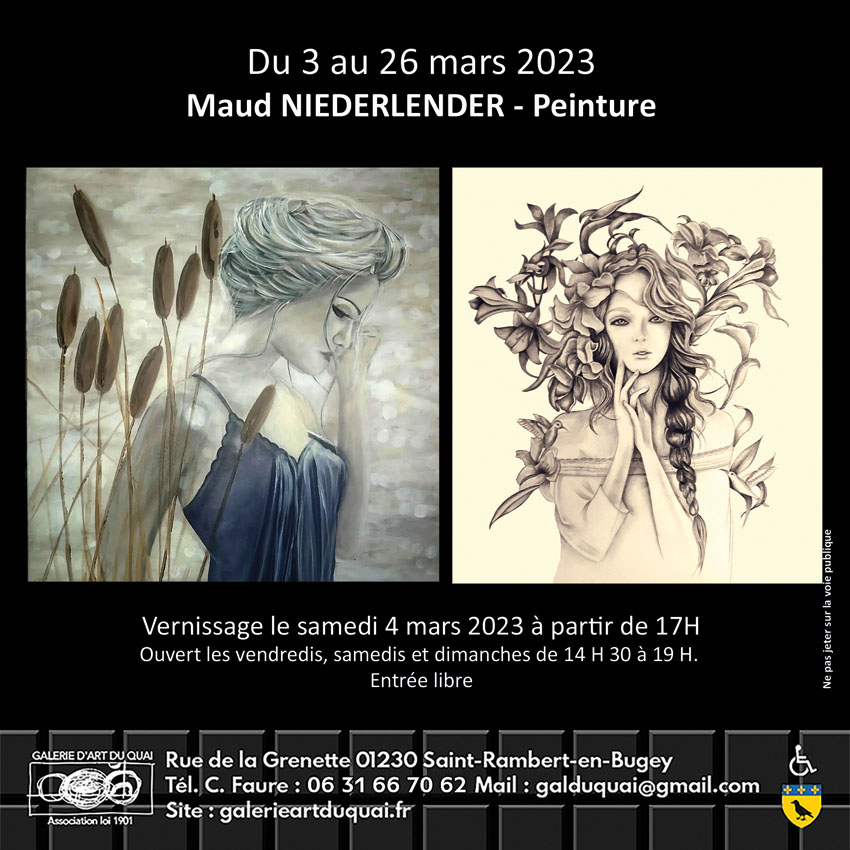Invitation Expo Mars 2023 - Maud Niederlender